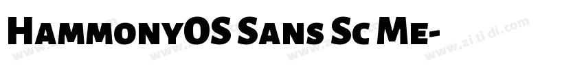 HammonyOS Sans Sc Me字体转换